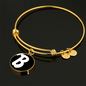 Initial B v3b - 18k Gold Finished Bangle Bracelet