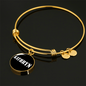 Kathryn v01w - 18k Gold Finished Bangle Bracelet