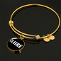 Claire v01w - 18k Gold Finished Bangle Bracelet