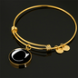 Initial C v3a - 18k Gold Finished Bangle Bracelet