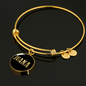 Juana v02 - 18k Gold Finished Bangle Bracelet