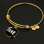 Jane v01w - 18k Gold Finished Bangle Bracelet