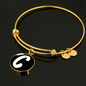 Initial C v3b - 18k Gold Finished Bangle Bracelet