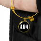 Ada v01w - 18k Gold Finished Bangle Bracelet