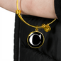 Initial C v3a - 18k Gold Finished Bangle Bracelet