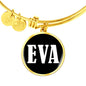 Eva v01w - 18k Gold Finished Bangle Bracelet