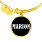 Marion v01w - 18k Gold Finished Bangle Bracelet
