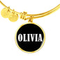 Olivia v03 - 18k Gold Finished Bangle Bracelet