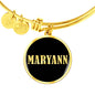 Maryann v02 - 18k Gold Finished Bangle Bracelet
