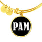 Pam v03 - 18k Gold Finished Bangle Bracelet