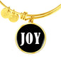 Joy v01w - 18k Gold Finished Bangle Bracelet