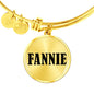 Fannie v01 - 18k Gold Finished Bangle Bracelet
