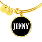 Jenny v01w - 18k Gold Finished Bangle Bracelet