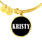 Kristy v03 - 18k Gold Finished Bangle Bracelet