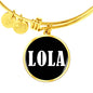 Lola v03 - 18k Gold Finished Bangle Bracelet