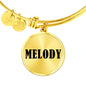 Melody v01 - 18k Gold Finished Bangle Bracelet