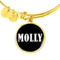 Molly v03 - 18k Gold Finished Bangle Bracelet