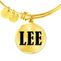 Lee v01 - 18k Gold Finished Bangle Bracelet