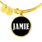 Jamie v01w - 18k Gold Finished Bangle Bracelet