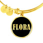 Flora v02 - 18k Gold Finished Bangle Bracelet