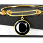 Initial C v3a - 18k Gold Finished Bangle Bracelet