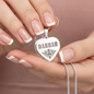 Darrah - Engraved Heart Pendant Necklace