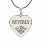 Beverly - Engraved Heart Pendant Necklace
