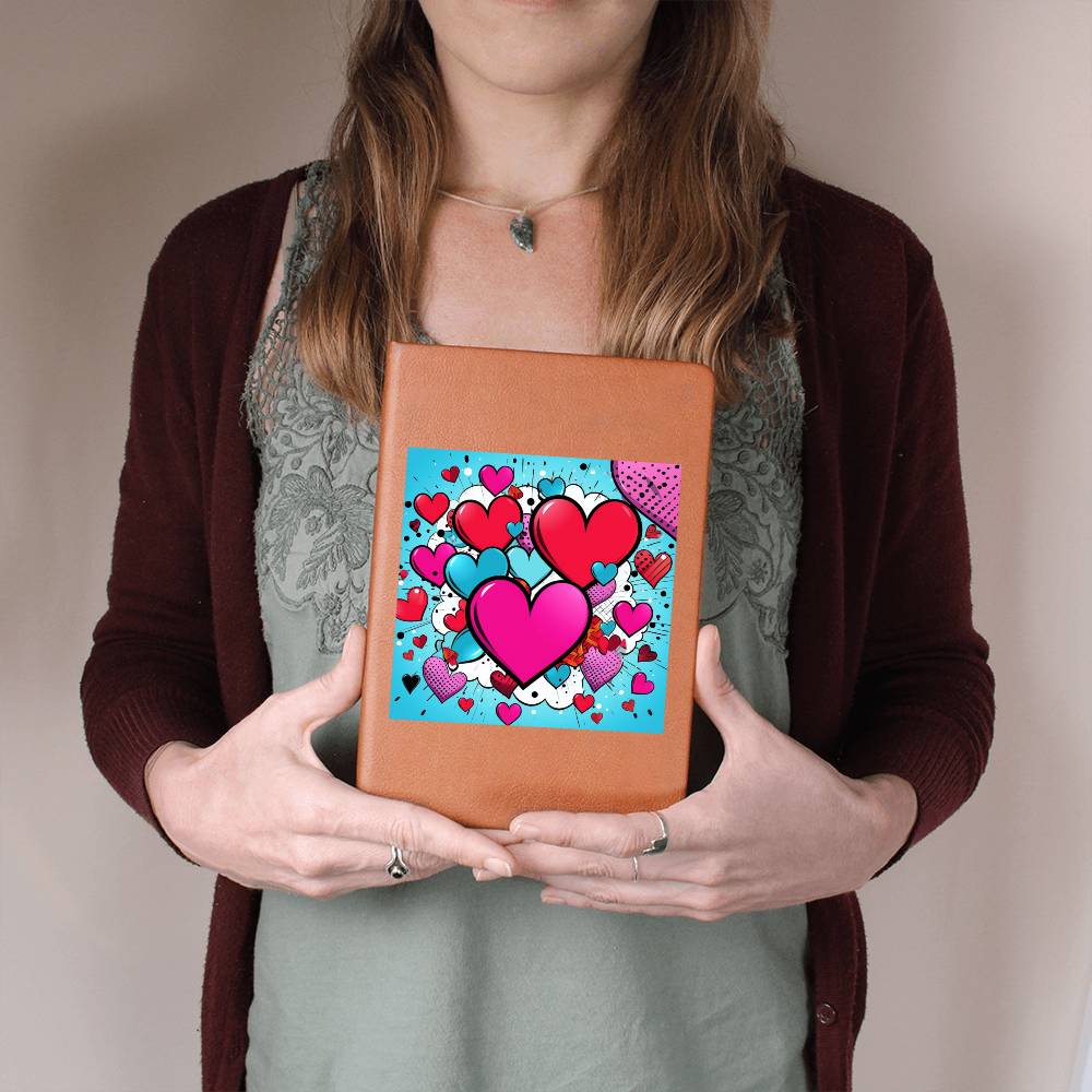 Valentine's Day Pop Art 21 - Vegan Leather Journal