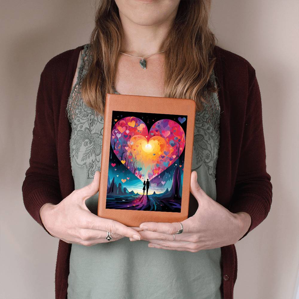 Valentine's Day Art 150 - Vegan Leather Journal