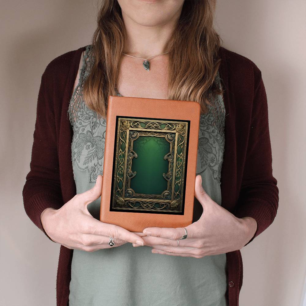 Ornate Gold Cover 035 - Vegan Leather Journal