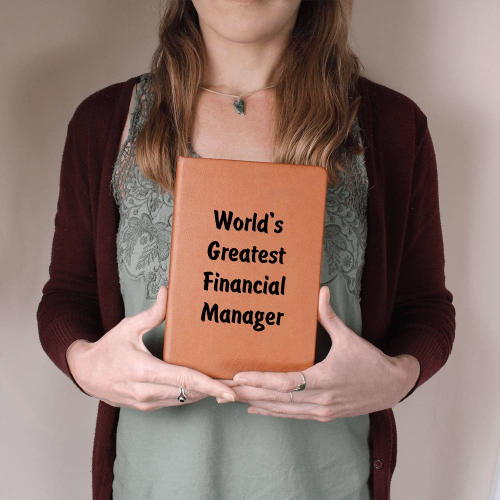 World's Greatest Financial Manager v1 - Vegan Leather Journal