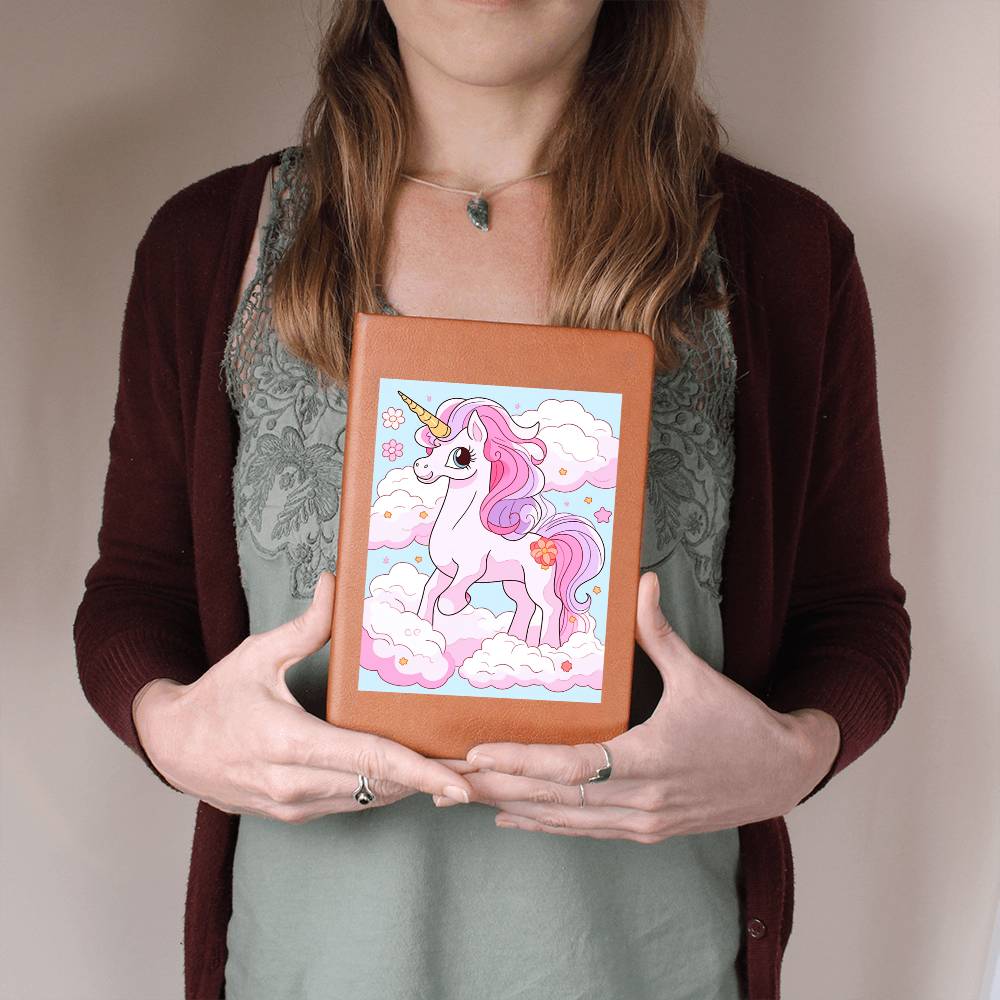 Cute Unicorn 013 - Vegan Leather Journal