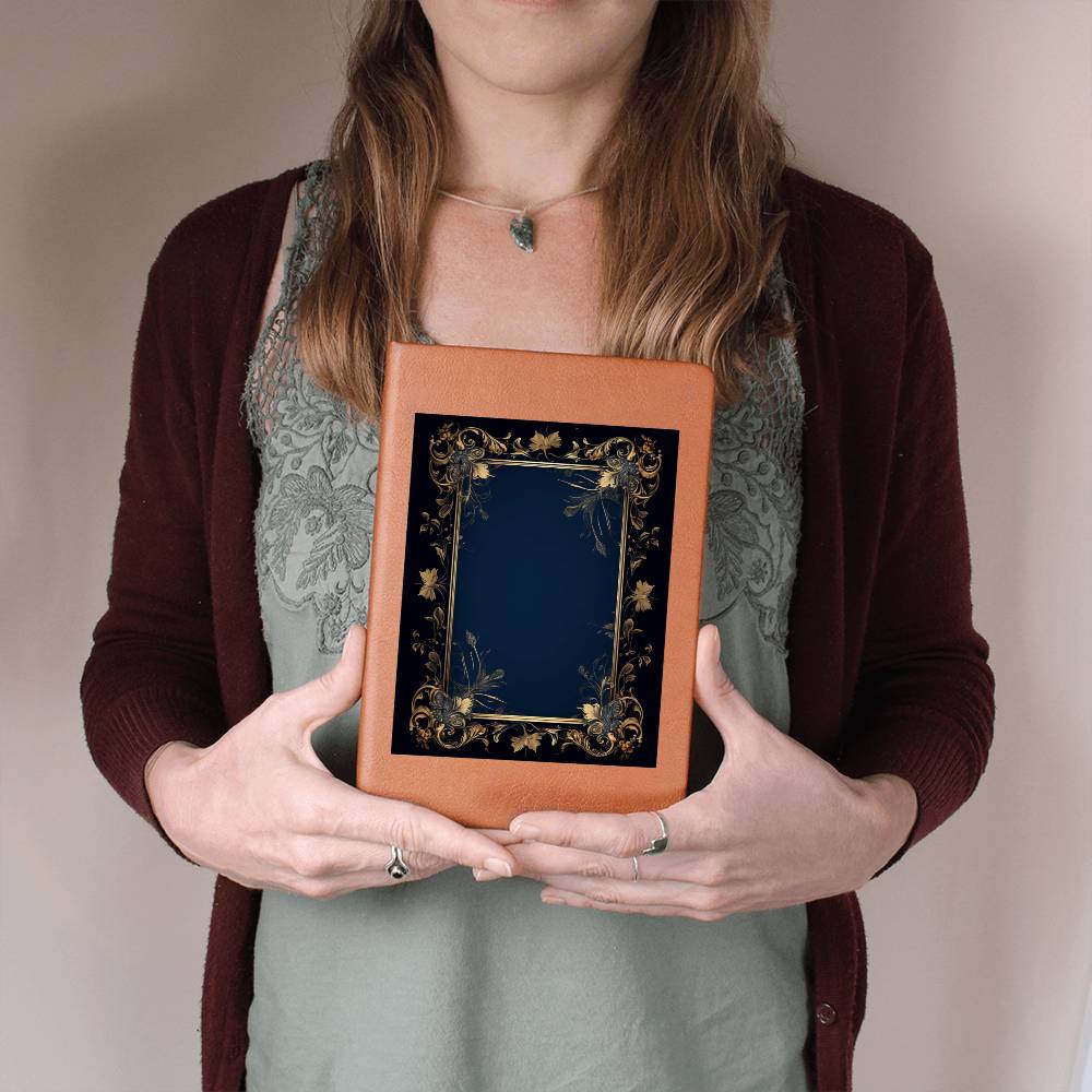 Ornate Gold Cover 009 - Vegan Leather Journal
