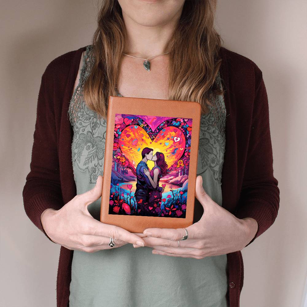 Valentine's Day Art 105 - Vegan Leather Journal