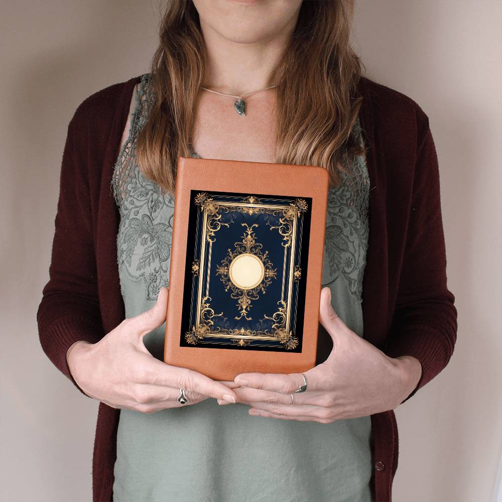 Ornate Gold Cover 101 - Vegan Leather Journal