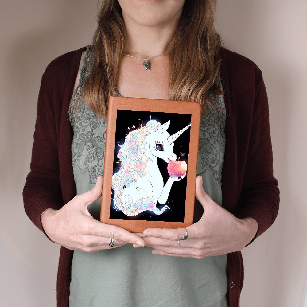 Cute Unicorn 011 - Vegan Leather Journal