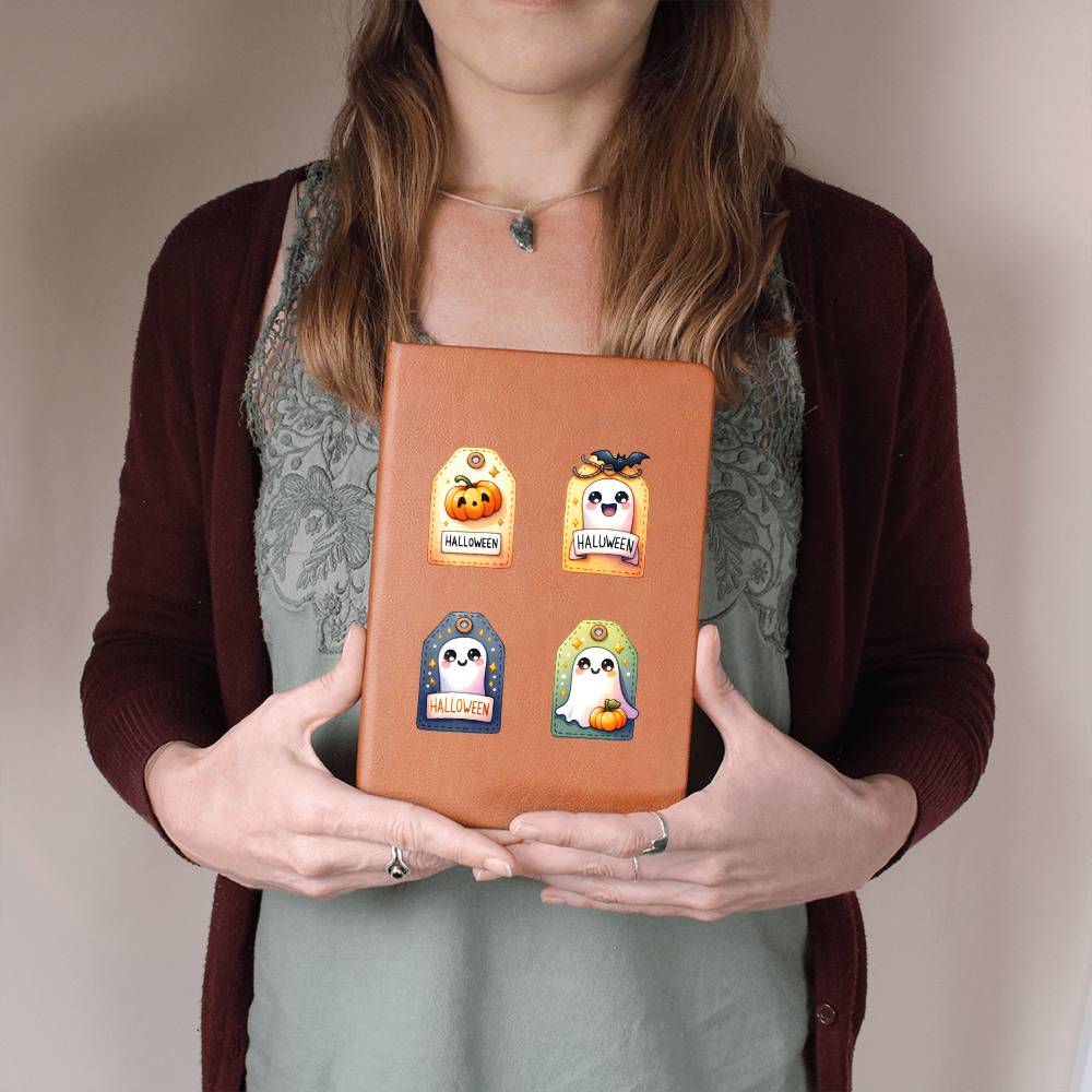 Cute Halloween Sticker 003 - Vegan Leather Journal