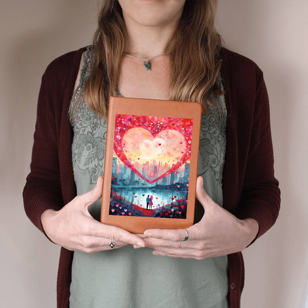 Valentine's Day Art 235 - Vegan Leather Journal