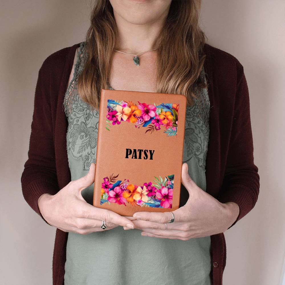 Patsy (Tropical Flowers) - Vegan Leather Journal