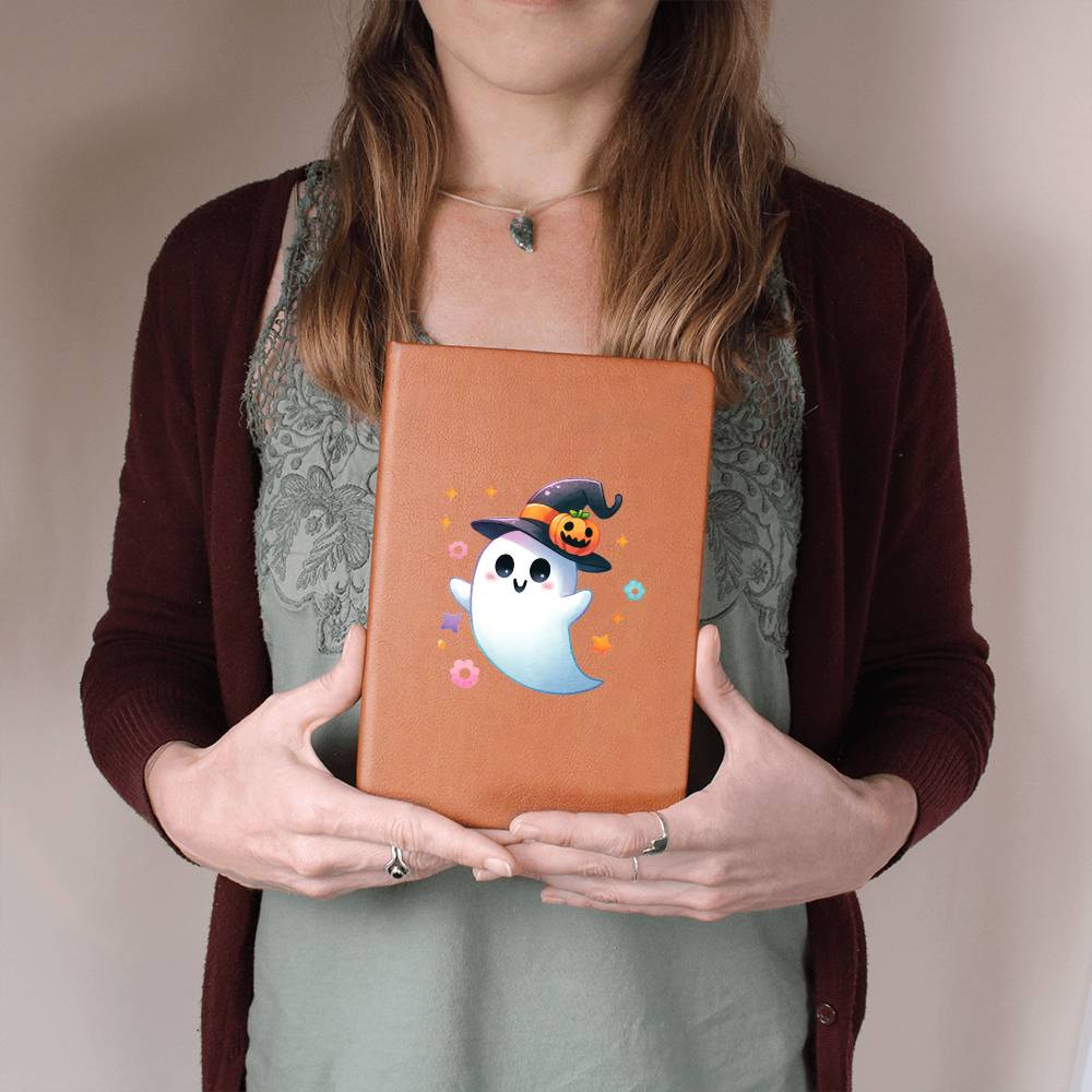 Cute Halloween Sticker 058 - Vegan Leather Journal