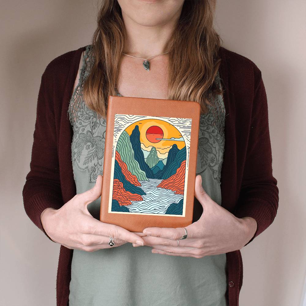 Minimalist BOHO Art 011 - Vegan Leather Journal