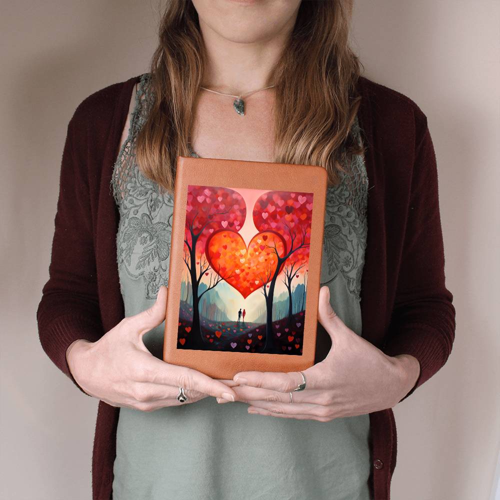 Valentine's Day Art 024 - Vegan Leather Journal