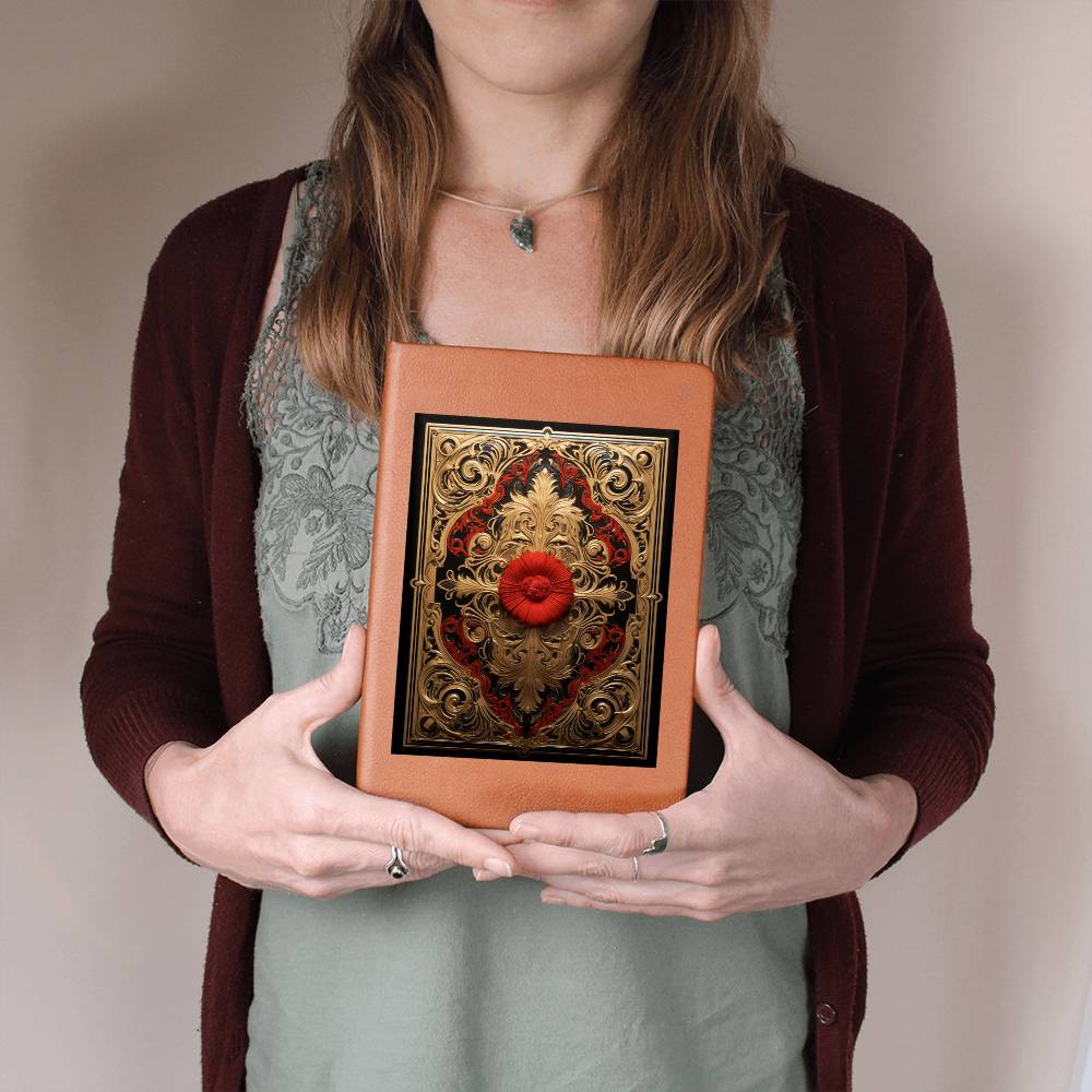 Ornate Gold Cover 063 - Vegan Leather Journal