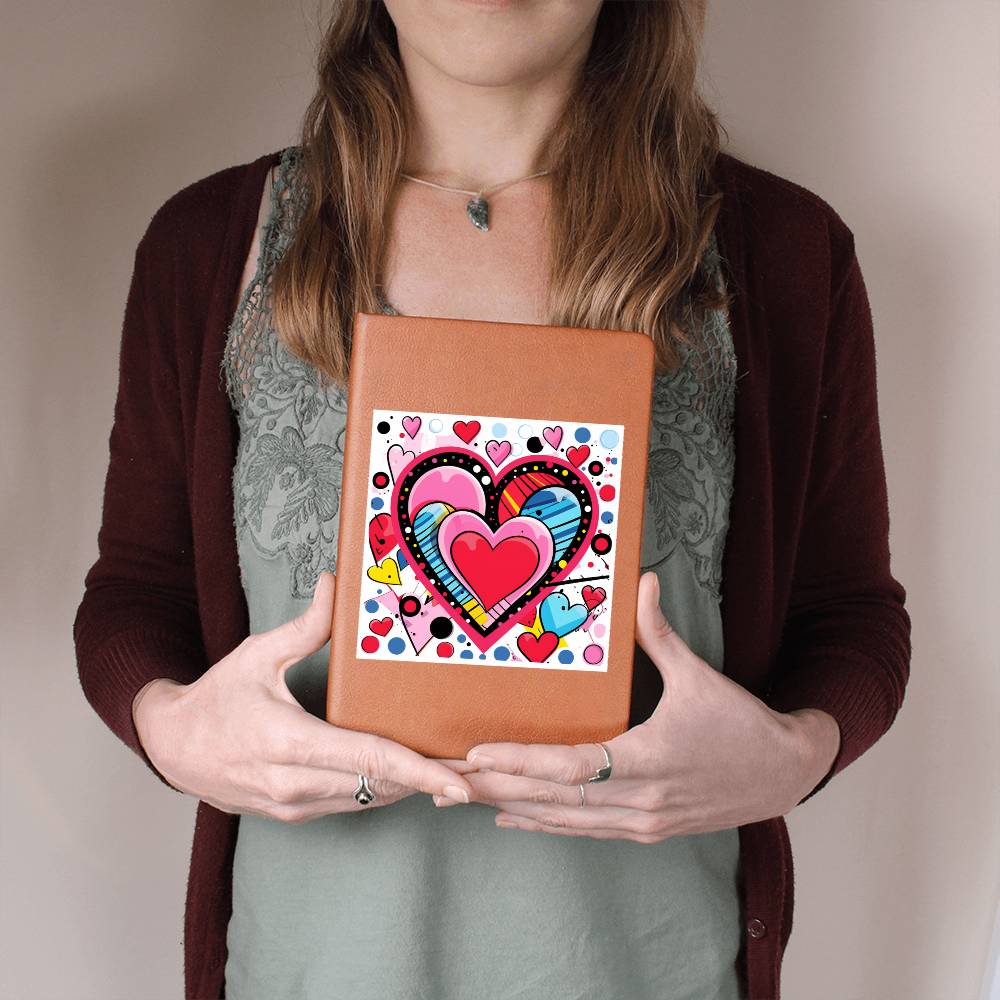 Valentine's Day Pop Art 23 - Vegan Leather Journal