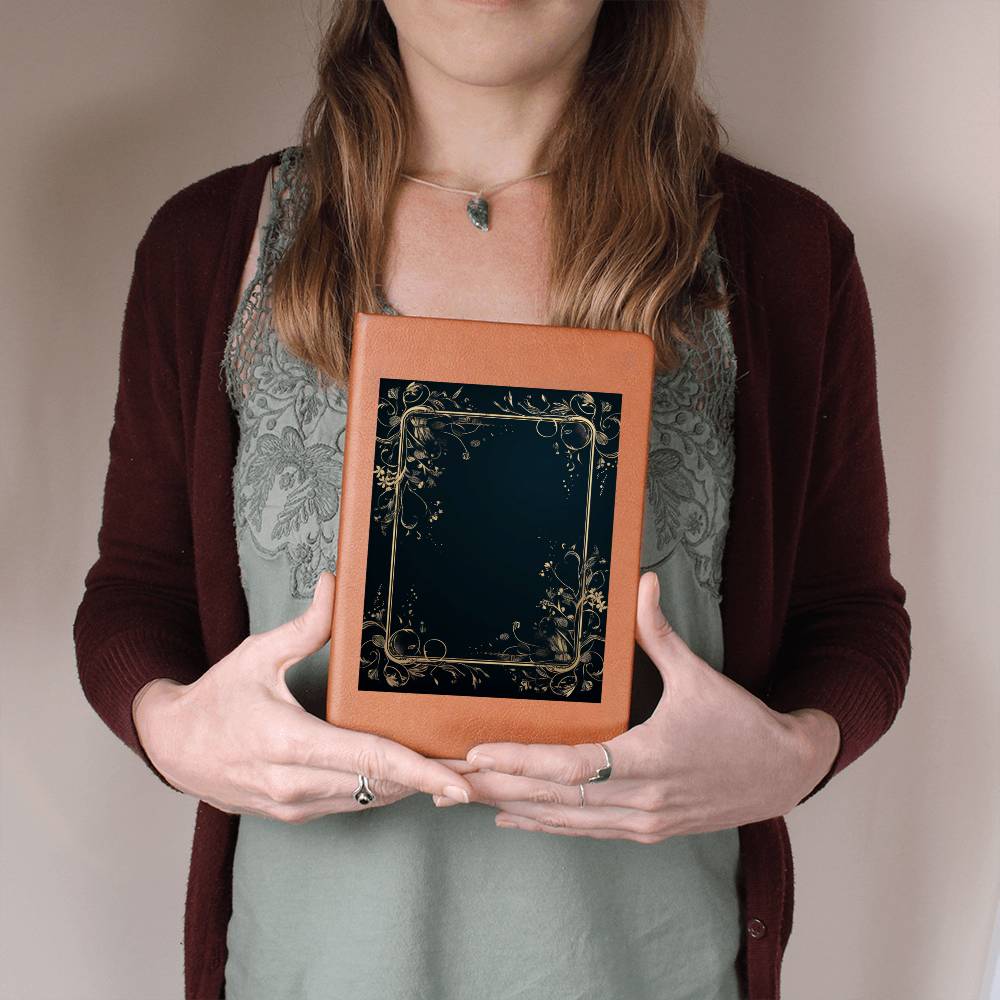 Ornate Gold Cover 125 - Vegan Leather Journal