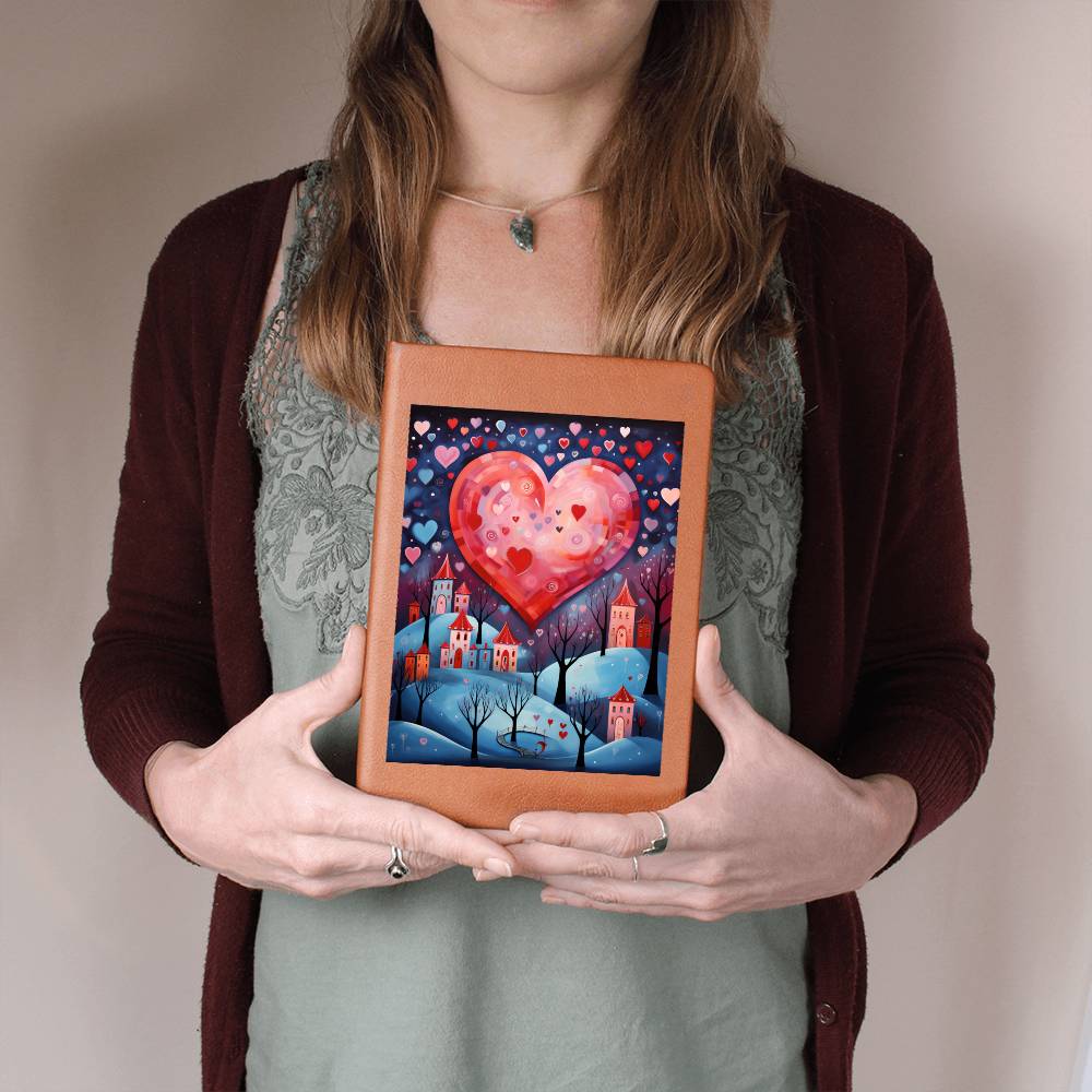 Valentine's Day Art 214 - Vegan Leather Journal