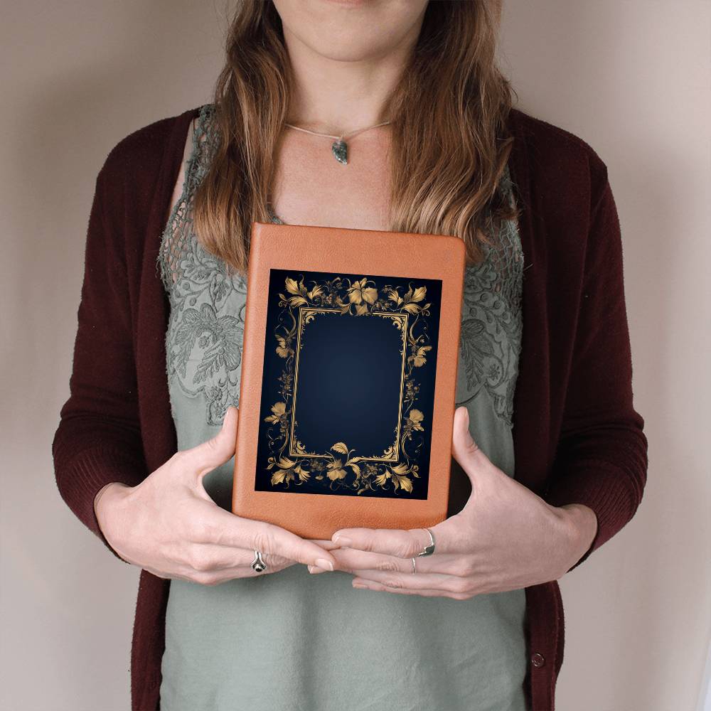 Ornate Gold Cover 010 - Vegan Leather Journal