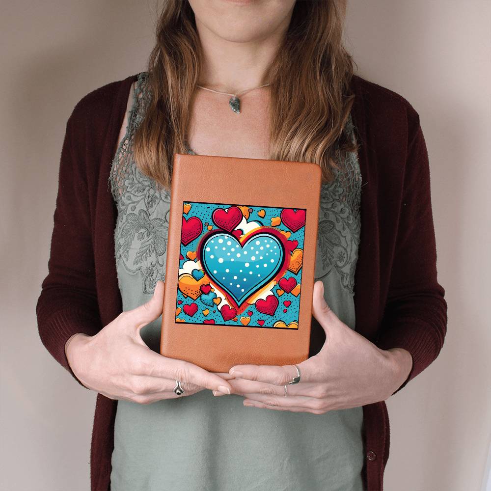 Valentine's Day Pop Art 24 - Vegan Leather Journal