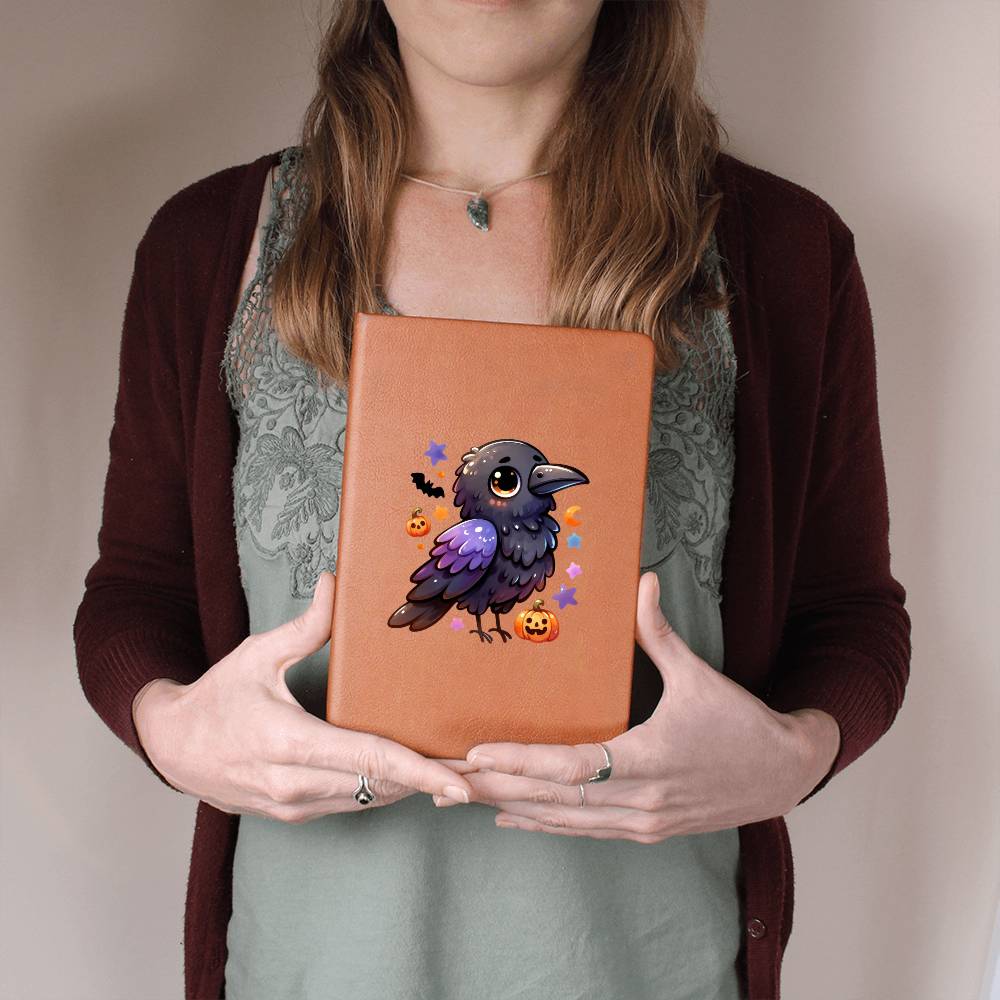 Cute Halloween Sticker 101 - Vegan Leather Journal