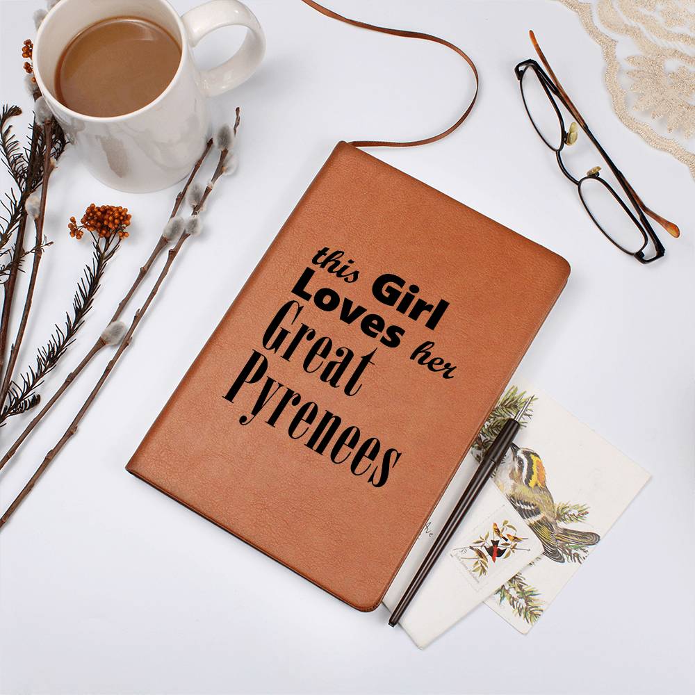 Great Pyrenees - Vegan Leather Journal